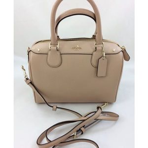 Coach Mini Cream Bennett Signature Crossbody Bag